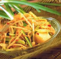 Indonesian Indonesian Potato and Chicken Salad Appetizer