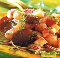 Potato Beet and Cucumber Salad with Dill Dressing recipe