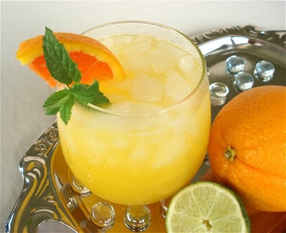 American Orange Lime Fizz Dessert