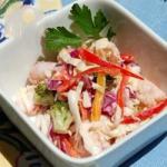 British Seafood And Cabbage Salad Recipe Appetizer