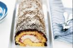 Australian Lamington Roulade Recipe Dessert