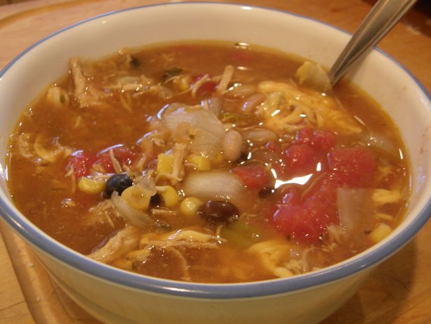 American Awesome Beef or Chicken Taco Soup Appetizer