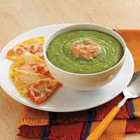 Canadian Avocado Soup with Cheesy Tortillas in No Time Dinner