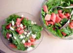 American Watermelon Arugula and Pine Nut Salad Appetizer
