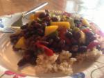 American Spicy Black Beans and Rice With Mangoes crock Pot 2 Dinner