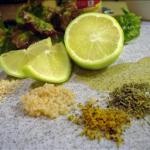 American Lime and Olive Oil Salad Dressing Appetizer