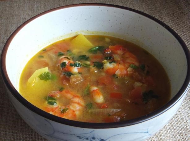 American Golden Shrimp Stew Dinner