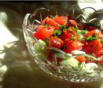 Indian Tomato Cucumber  Onion Salad Appetizer