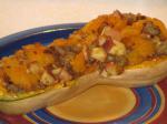 American Baked Butternut Squash Stuffed With Apples and Sausage Appetizer