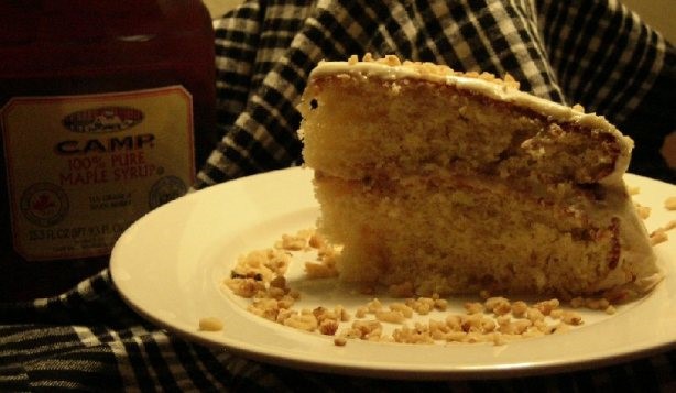 American Maple Syrup Cake With Maple Frosting Dessert