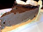American Dark Rich Creamy Dense Chocolate Peanut Butter Pie Dessert