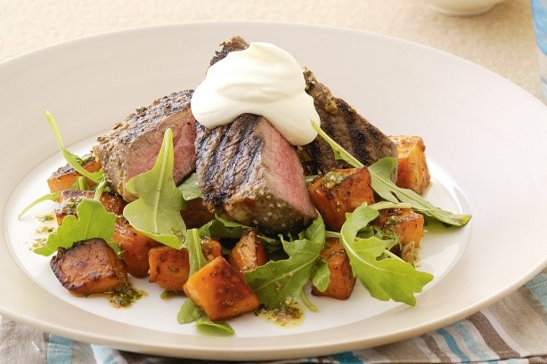 Australian Spicy Steak With Sweet Potato Recipe Dessert