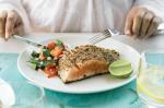 Australian Pistachio Dukkah Salmon Fillets Recipe Appetizer