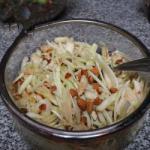 American Salad of Fennel Pears and Almonds Appetizer