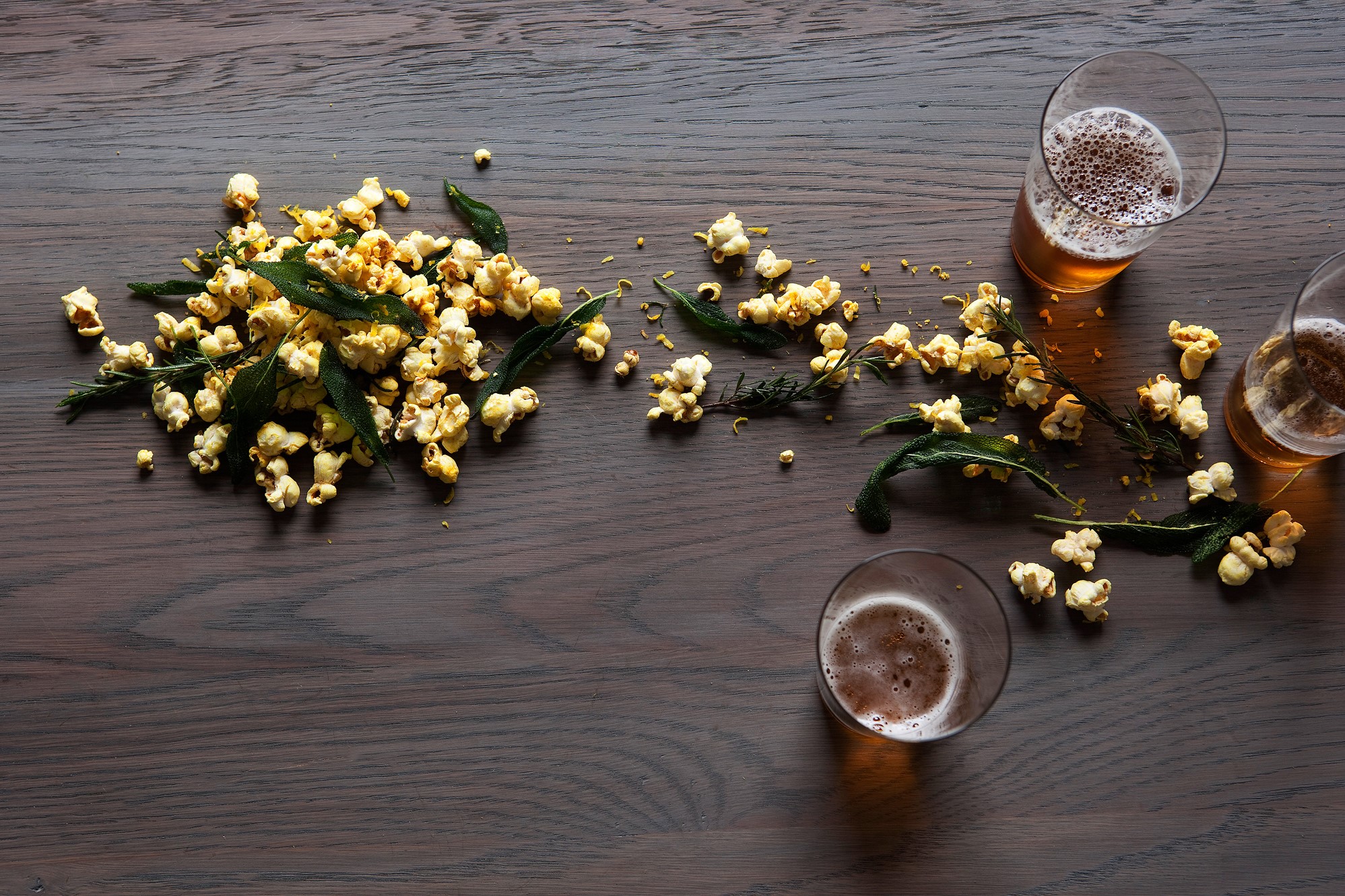 Chilean Green n Gold Popcorn Appetizer