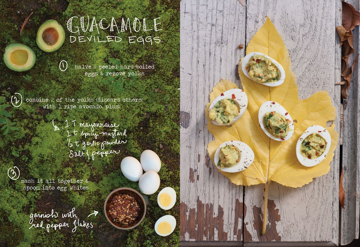 Chilean Guacamole Deviled Eggs Appetizer