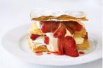 Australian Rhubarb and Strawberry Millefeuille Recipe Dessert