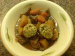 Australian Beef in Ale Stew With Dumplings Dinner