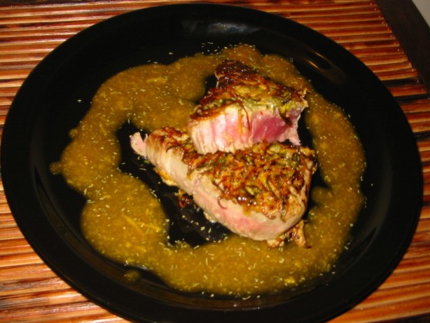 American Citrus Crusted Tuna Dinner