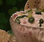 American Roasted Red Pepper  Green Onion Dip Appetizer