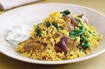 Indian Lamb And Spinach Pilaf Recipe Appetizer