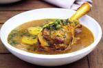 Indian Lamb Shanks In Spiced Potato And Pea Broth Recipe Appetizer