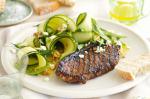 Canadian Balsamic Beef With Zucchini And Bean Salad Recipe Dinner