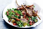 Canadian Lamb Cutlets With Lentil Salad And Mint And Watercress Pesto Recipe Appetizer