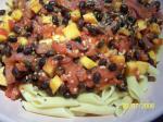 British Penne Pasta With Black Beans and Mango Dinner