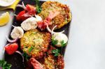 Australian Zucchini Fritters With Prosciutto And Bocconcini Salad Recipe Appetizer