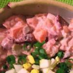 Venezuelan Ensalada Roja Con Pollo red Salad with Chicken Recipe Appetizer