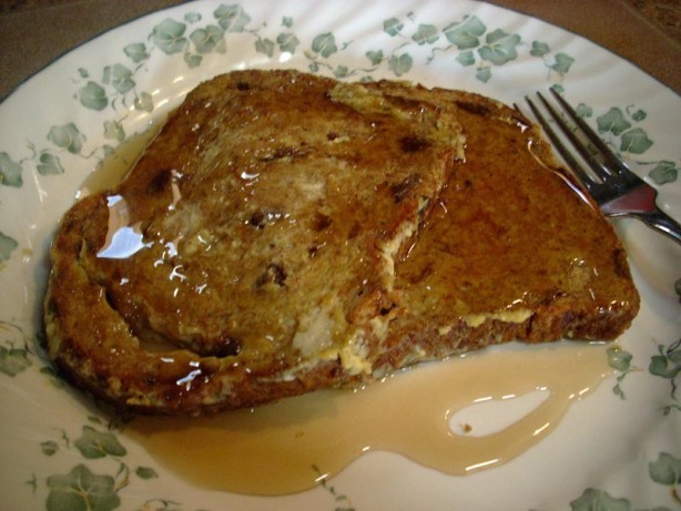 French Raisin Bread French Toast for One dairy Free Breakfast