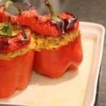Turkish Peppers Stuffed with Rice Appetizer