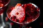 British Bloodorange Rubyred Grapefruit and Pomegranate Compote Recipe Dessert