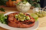American Grilled Ham Slice With Pineapple Salsa Dinner