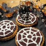 British Biscuits in the Webs for Halloween Dessert