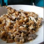 British Risotto with Mushrooms and Fillets of Mackerel Appetizer