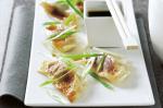 American Beef Gyoza With Black Vinegar Dipping Sauce Recipe Appetizer