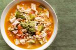 American Chicken Minestrone Soup Recipe Appetizer