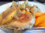 American Chicken With Peaches and Basil 1 Dinner