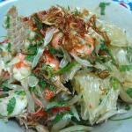 Thai Shrimp Salad with Pomelo yam Som O Dinner