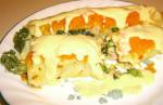 Canadian Chicken Spinach Broccoli and Cheese Crepes With Hollandaise S Appetizer