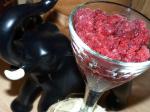 American Pomegranate Granita Dessert