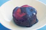 American Chocolate Plum Puddings With Frangelico Sauce Recipe Dessert
