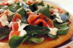 American Smoked Salmon Pizza With Dill Mayonnaise Recipe Dinner