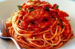 American Spaghetti With Tuna Sauce Recipe Appetizer