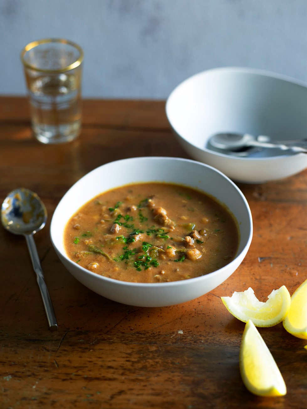 Moroccan Harira Soup Appetizer