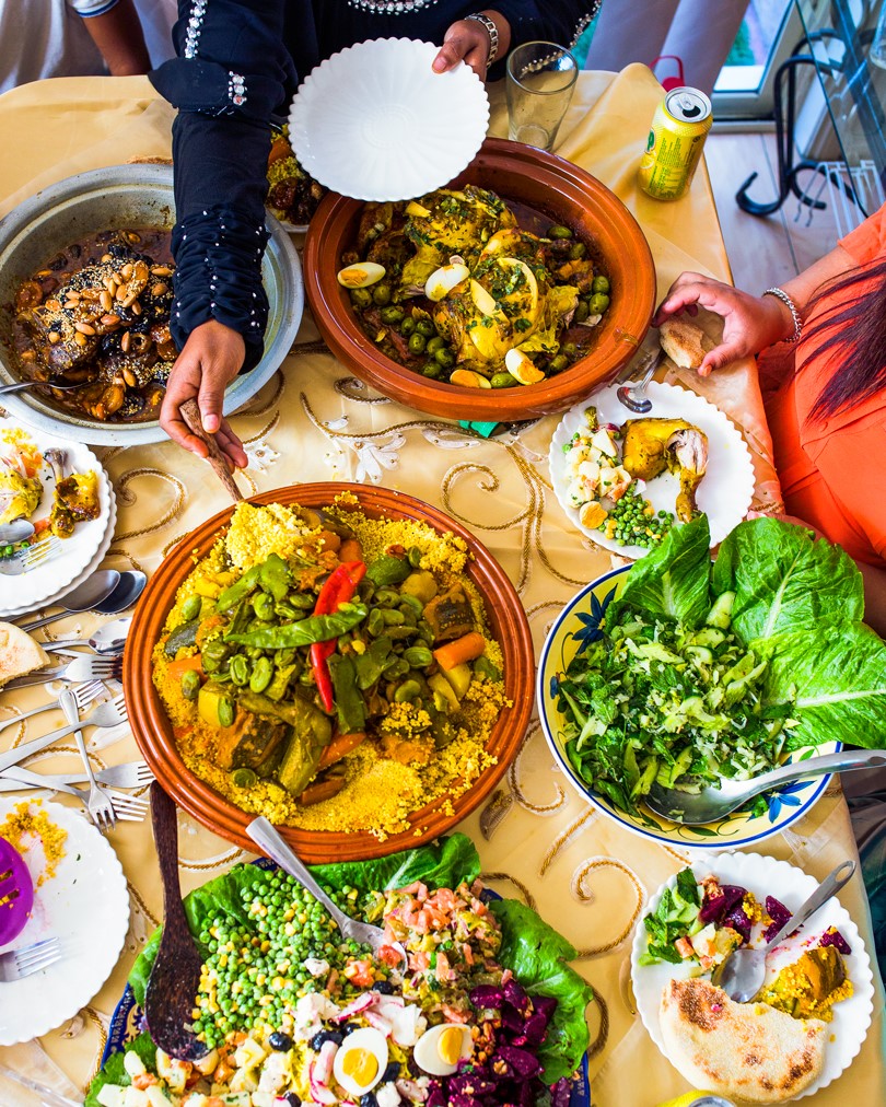 Moroccan Lamb Stew with Couscous couscous Bidaoui Belghanmi Appetizer