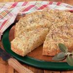 American Rustic Round Herb Bread Appetizer