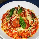 Italian Meatballs with Roast Tomato Sauce and Rice recipe